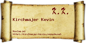 Kirchmajer Kevin névjegykártya